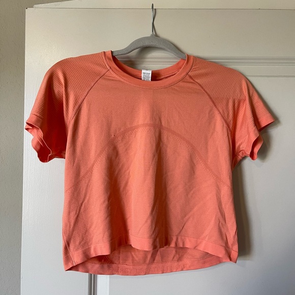 Lululemon Swiftly Tech Cropped Short Sleeve Shirt 2.0 - Picture 1 of 3